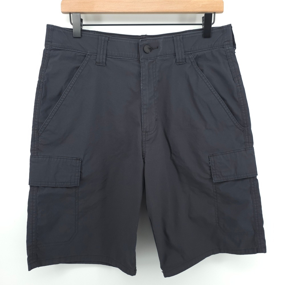 Wrangler Mens Shorts All Terrain Gear 32 Dark Gray Hiking Utility Gorpcore